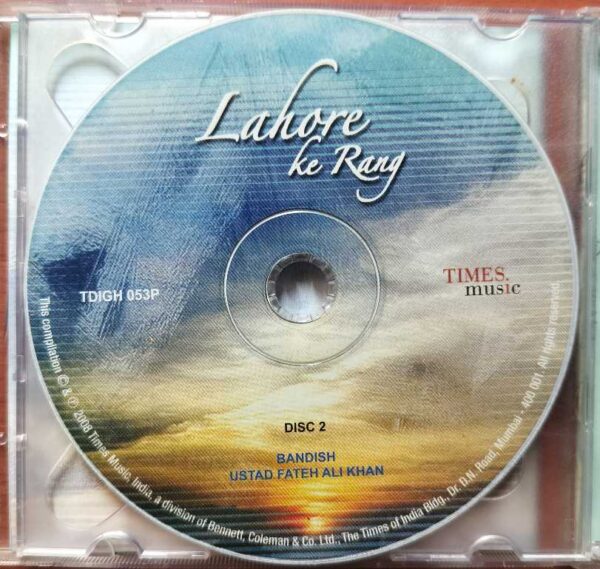LAHORE HE RANG - Hariharan & Ustad Fateh Ali Khan Hindustani Vocal Audio Cd - Image 3