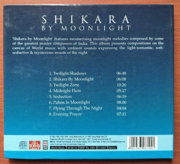 SHIKARA BY MOONLIGHT- Pandit Shiv Kumar Sharma & Ranjit Barot Instrumental Audio Cd - Image 3