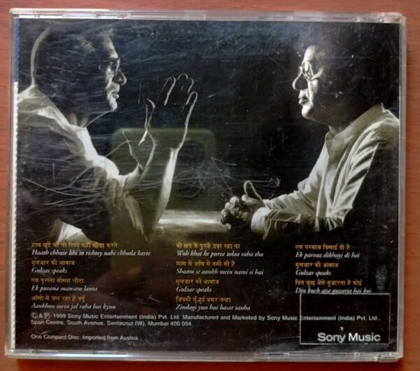 MARASIM - Jagjit & Gulzar Memories Woven In Melody Classical Audio Cd - Image 2