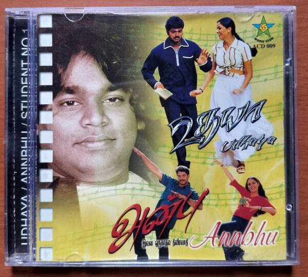 UDHAYA / ANNBHU / STUDENT NO. 1 - Imported A.R. Rahman Tamil Audio Cd