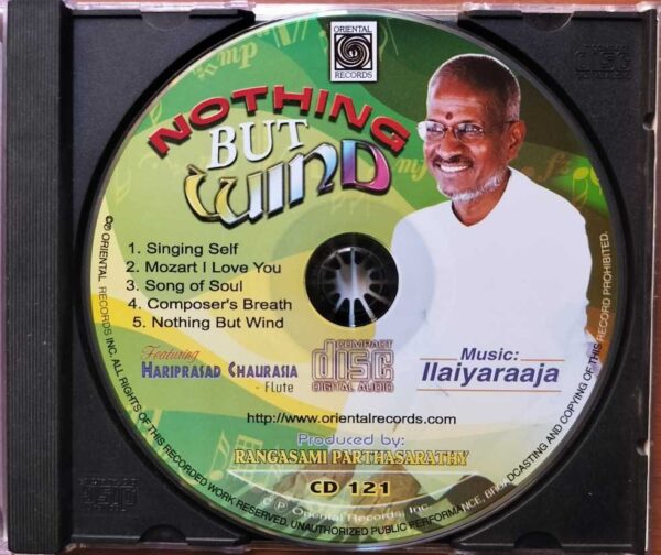 NOTHING BUT WIND - Ilayaraja Oriental Album Audio Cd - Image 2