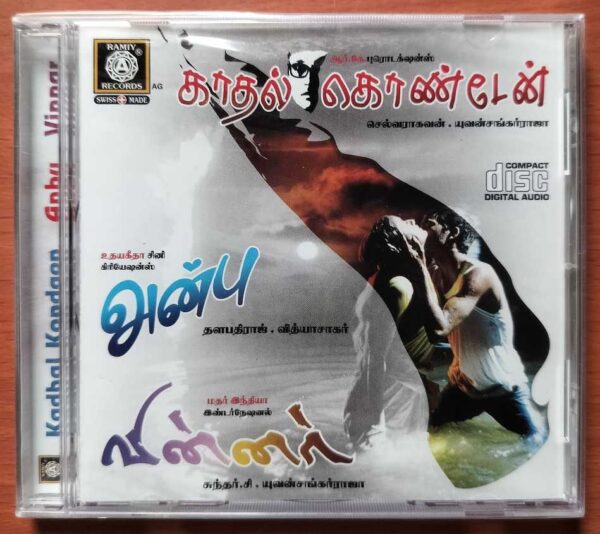 KADHAL KONDAEN / ANBU / WINNER - Yuvan Shankar Raja & Vidyasagar Audio Cd (FACTORY SEALED PACK)