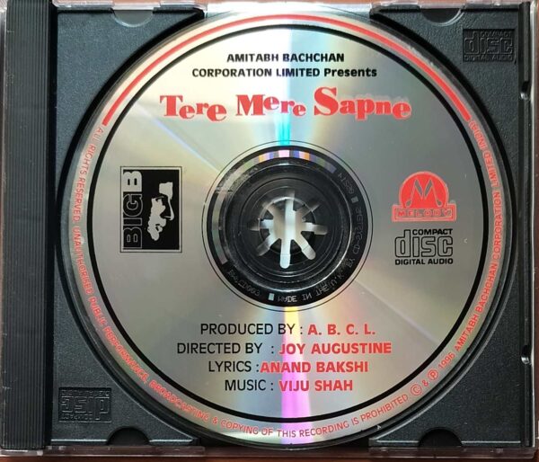 TERE MERE SAPNE - Imported Viju Sham Venus Melody Hindi Audio Cd - Image 2