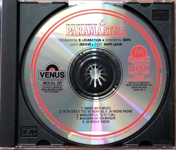 PARAMAATMA - Imported Bappi Lahiri Venus Melody Hindi Audio Cd - Image 2