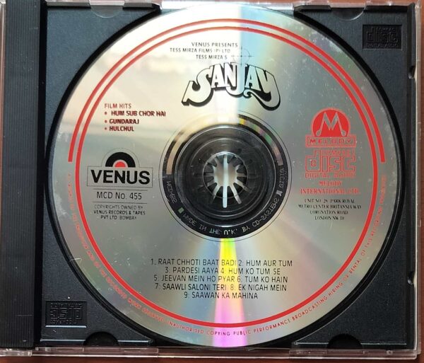 SANJAY - Imported Shyam - Surender Venus Melody Hindi Audio Cd - Image 2