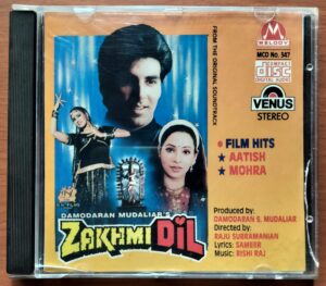 ZAKHMI DIL - Imported Rishi Raj Venus Melody Hindi Audio Cd