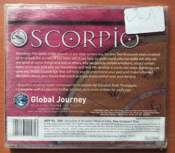 SCORPIO - Indian Astrology Audio Cd (FACTORY SEALED PACK) - Image 2