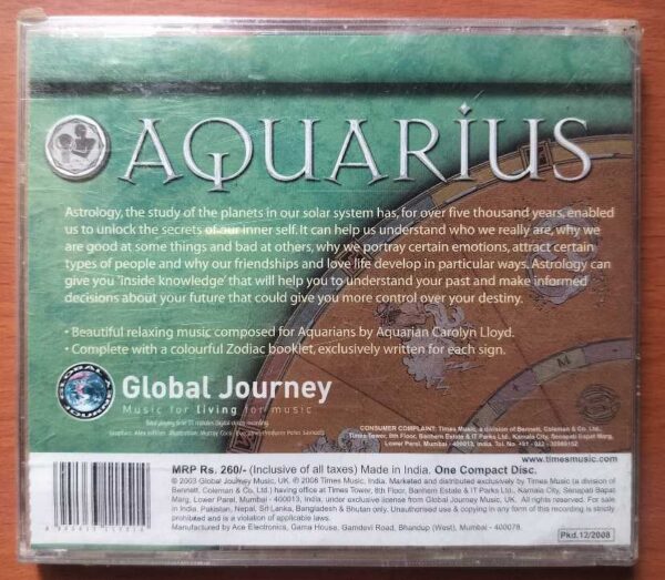 AQUARIUS - Indian Astrology Audio Cd (FACTORY SEALED PACK) - Image 2