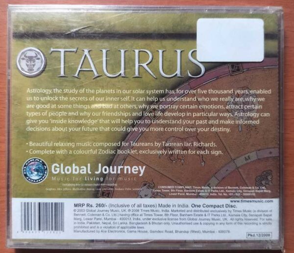 TAURUS - Indian Classical Audio Cd (FACTORY SEALED PACK) - Image 2