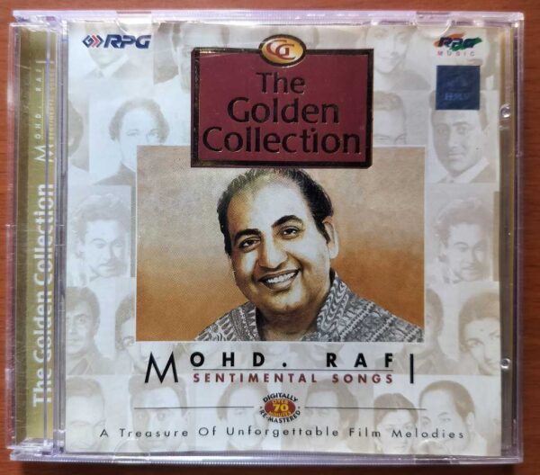 THE GOLDEN COLLECTION MOHD RAFI - Sentimental Songs Hindi Audio Cd