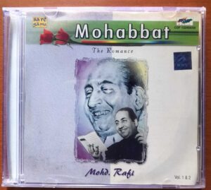 MOHABBAT THE ROMANCE VOL 1&2 - Mohd. Rafi Hindi Film 2CD Pack Audio Cd