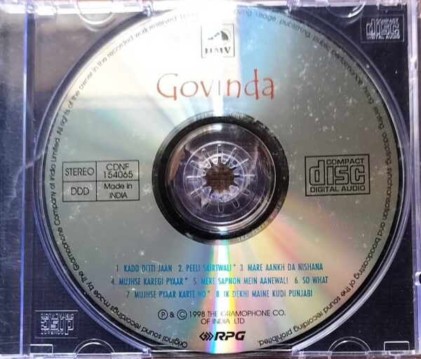 GOVINDA - His First Pop Album Hindi Audio Cd - Image 2