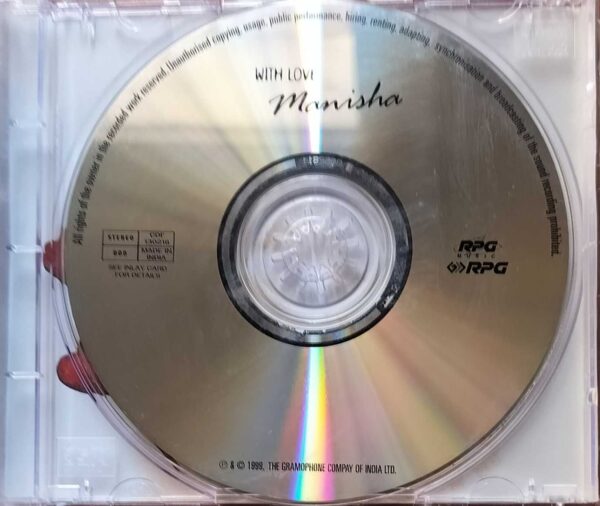 WITH LOVE MANISHA - Hindi Film Songs Audio Cd - Image 2