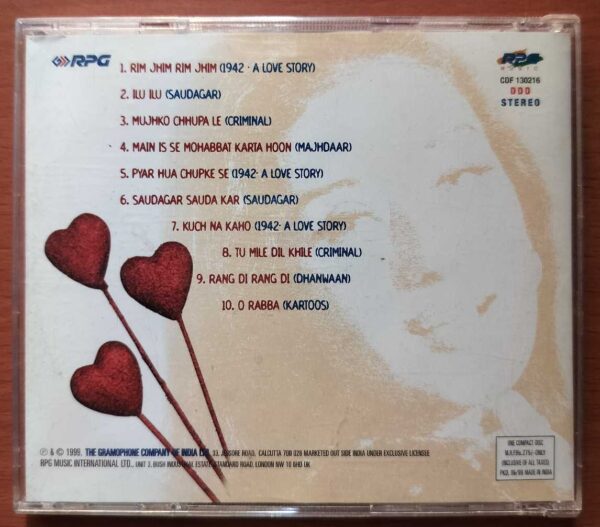 WITH LOVE MANISHA - Hindi Film Songs Audio Cd - Image 3