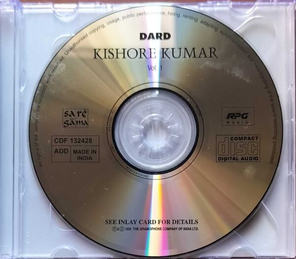DARD - Kishore Kumar Hindi 2CD Pack Audio Cd - Image 2