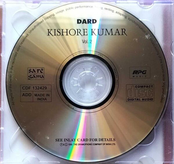 DARD - Kishore Kumar Hindi 2CD Pack Audio Cd - Image 3