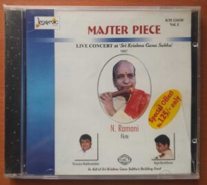 MASTER PIECE LIVE CONCERT AT SRI KRISHNA SABHA VOL. 1 - N. Ramani Classical Audio Cd (FACTORY SEALED PACK)