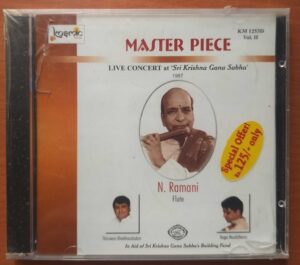 MASTER PIECE LIVE CONCERT AT SRI KRISHNA SABHA VOL. 2 - N. Ramani Classical Audio Cd (FACTORY SEALED PACK)