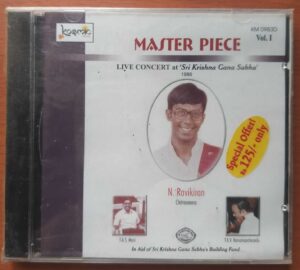 MASTER PIECE LIVE CONCERT AT SRI KRISHNA SABHA - N. Ravikiran Classical Audio Cd (FACTORY SEALED PACK)