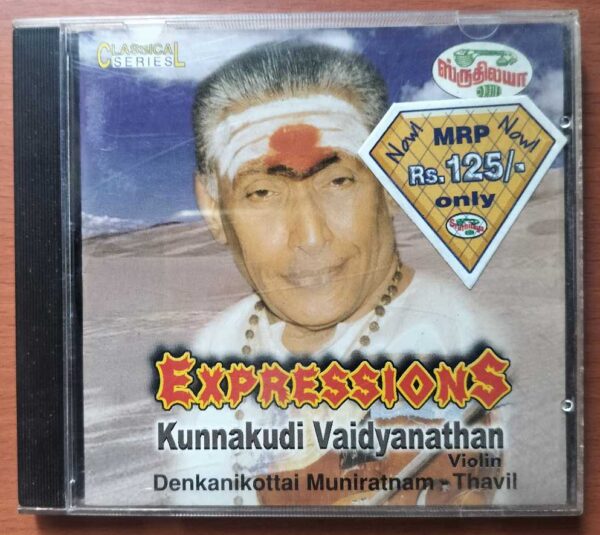 EXPRESSIONS - Kunnakudi Vaidyanathan Violin Audio Cd