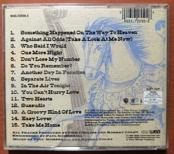 PHIL COLLINS SERIES HITS.....LIVE! - Soft Pop English Album Audio Cd - Image 2