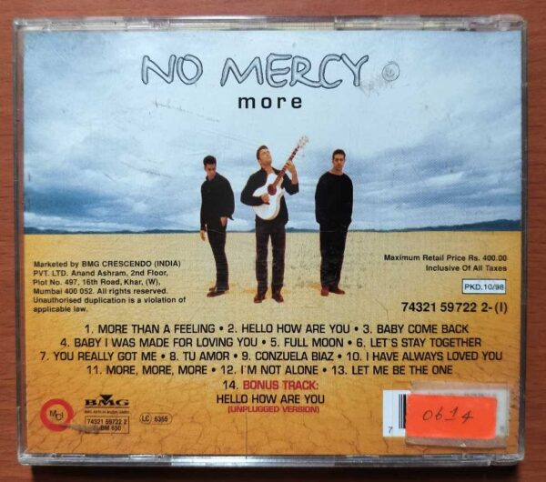 NO MERCY MORE - Remix Album Audio Cd - Image 2