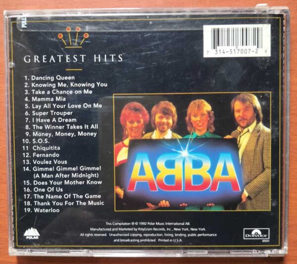 ABBA GOLD GREATEST HITS - Imported Pop Album Audio Cd - Image 2