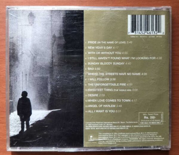 U2 THE BEST OF 1980-1990 - English Classic Rock Album Audio Cd - Image 2