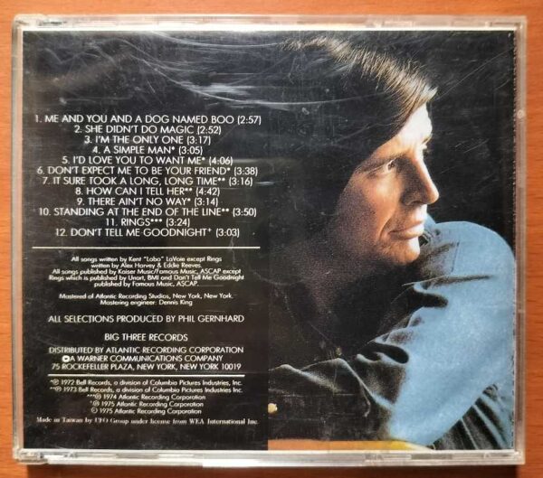 THE BEST OF LOBO - Imported Rock Album Audio Cd - Image 2
