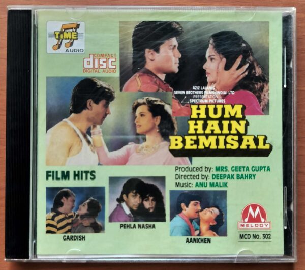 HUM HAIN BEMISAL / FILM HITS - Anu Malik Imported Venus Melody Hindi Audio Cd