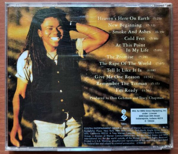 TRACY CHAPMAN NEW BEGINNING - Imported Folk Album Audio Cd - Image 2