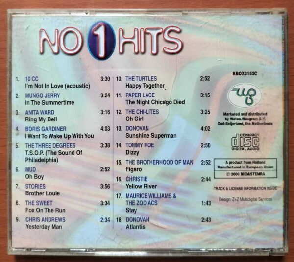 NO 1 HITS - Imported Pop Music Album Audio Cd - Image 2