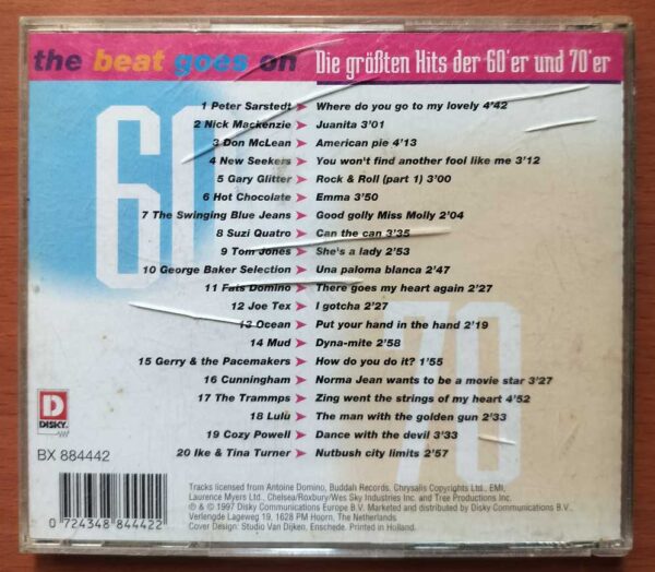 THE BEAT GOES ON THE GREATEST HITS OF THE 60S AND 70S CD 3 - Imported English Rock Album Audio Cd - Image 2