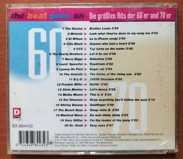 THE BEAT GOES ON THE GREATEST HITS OF THE 60S AND 70S CD 2 - Imported English Rock Album Audio Cd - Image 2