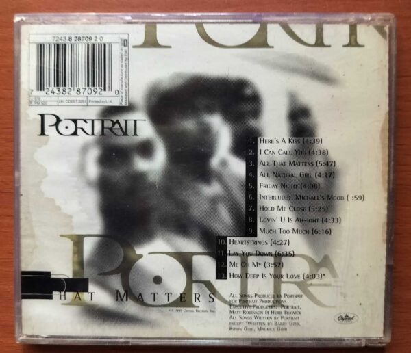 PORTRAIT ALL THAT MATTERS - Imported Funk & Soul English Album Audio Cd - Image 2