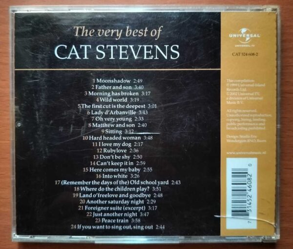 THE VERY BEST OF CAT STEVENS - Imported Rock Album Audio Cd - Image 2