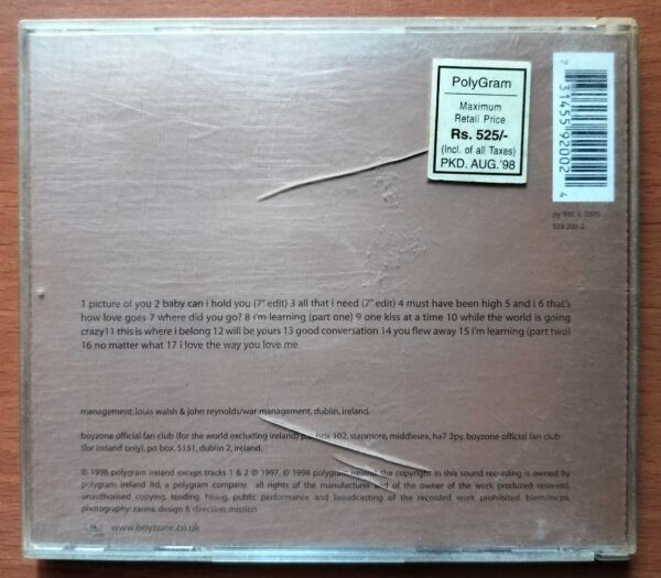 BOYZONE WHERE BE BELONG - Imported Pop Studio Album Audio Cd - Image 2