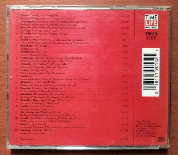 100 MASTER PIECES OF CLASSICAL MUSIC - Imported Classical Album Audio CD - Image 2