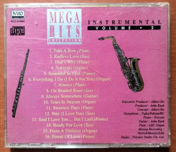 MEGA HITS INSTRUMENTAL COLLECTION - Classical Album Audio Cd - Image 2