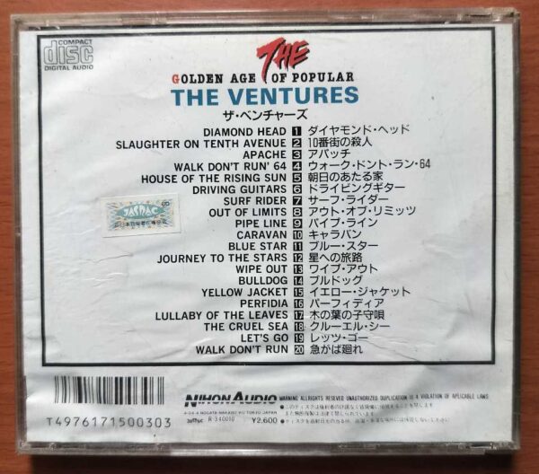 THE DOLDEN AGE OF POPULAR THE VENTURES - Imported Rock Album Audio Cd - Image 2