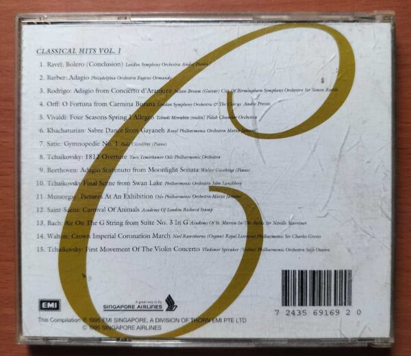 CLASSICAL HITS VOL. 2 - Imported Classical Album Audio Cd - Image 2