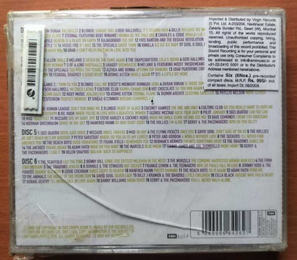 NO 1'S 107 ORIGINAL HITS - Imported Hip Hop Album 6CD Pack Audio Cd (FACTORY SEALE DPACK) - Image 2