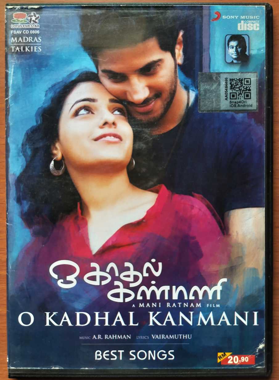 O KADHAL KANMANI / BEST SONGS - Imported A.R. Rahman Tamil Audio Cd