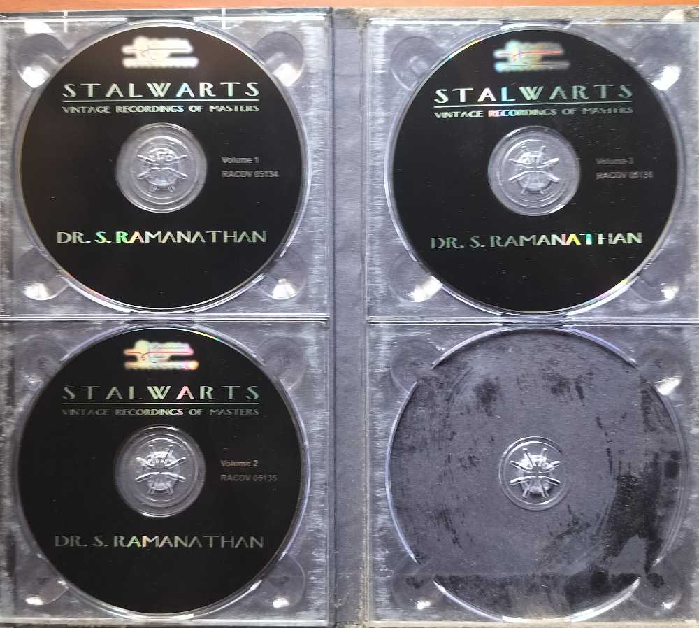 STALWARTS VINTAGE RECORDING OF MASTERS - DR. S. Ramanathan Carnatic Classical Vocal 3CD Premium Edition Audio Cd - Image 2