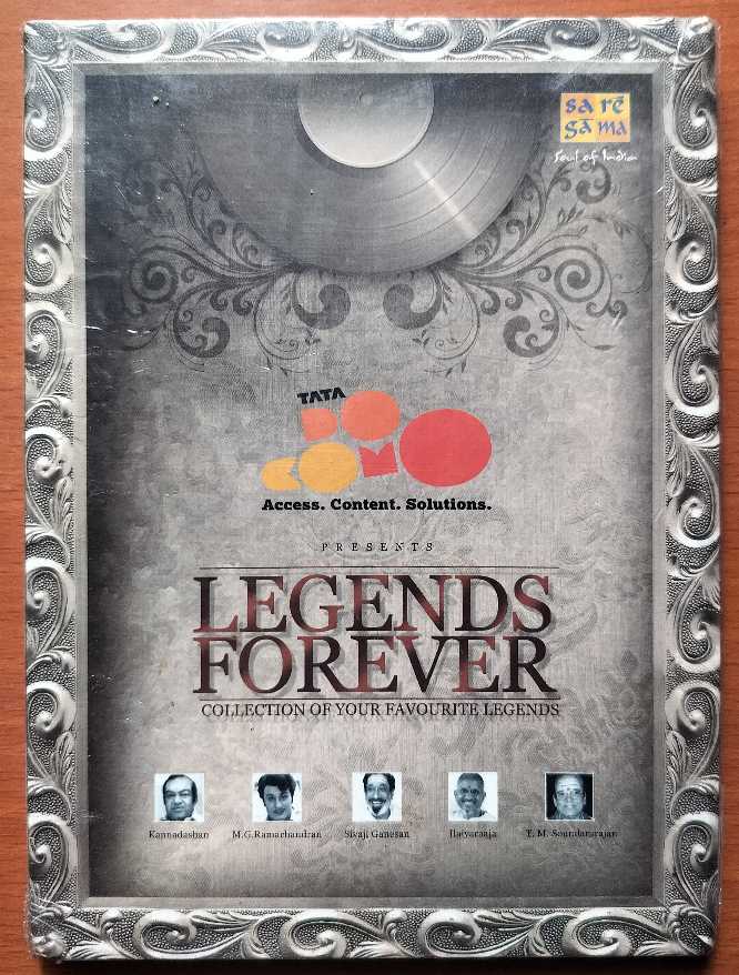 LEGENDS FOREVER COLLECTION OF YOUR FAVOURITE LEGENDS - T.M. Soundrarajan & Ilaiyaraaja Collection NFS Copy 2CD Pack Audio Cd (FACTORY SEALED PACK)