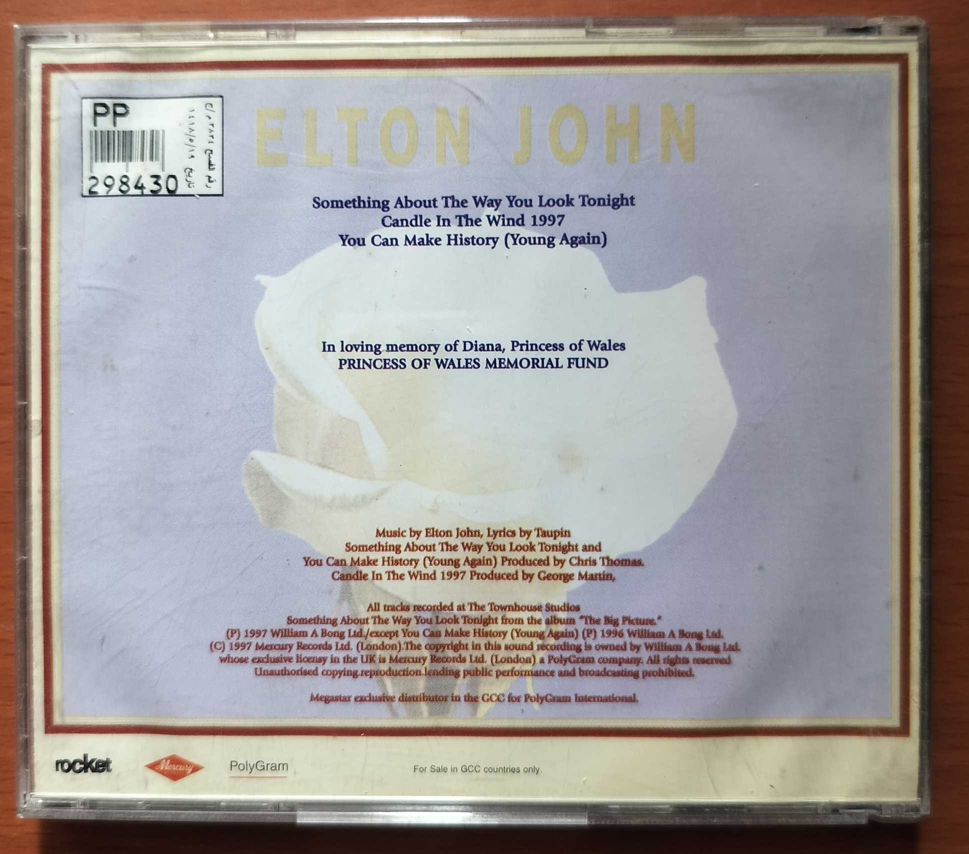 ELTON JOHN Imported English Album Audio Cd - Image 3