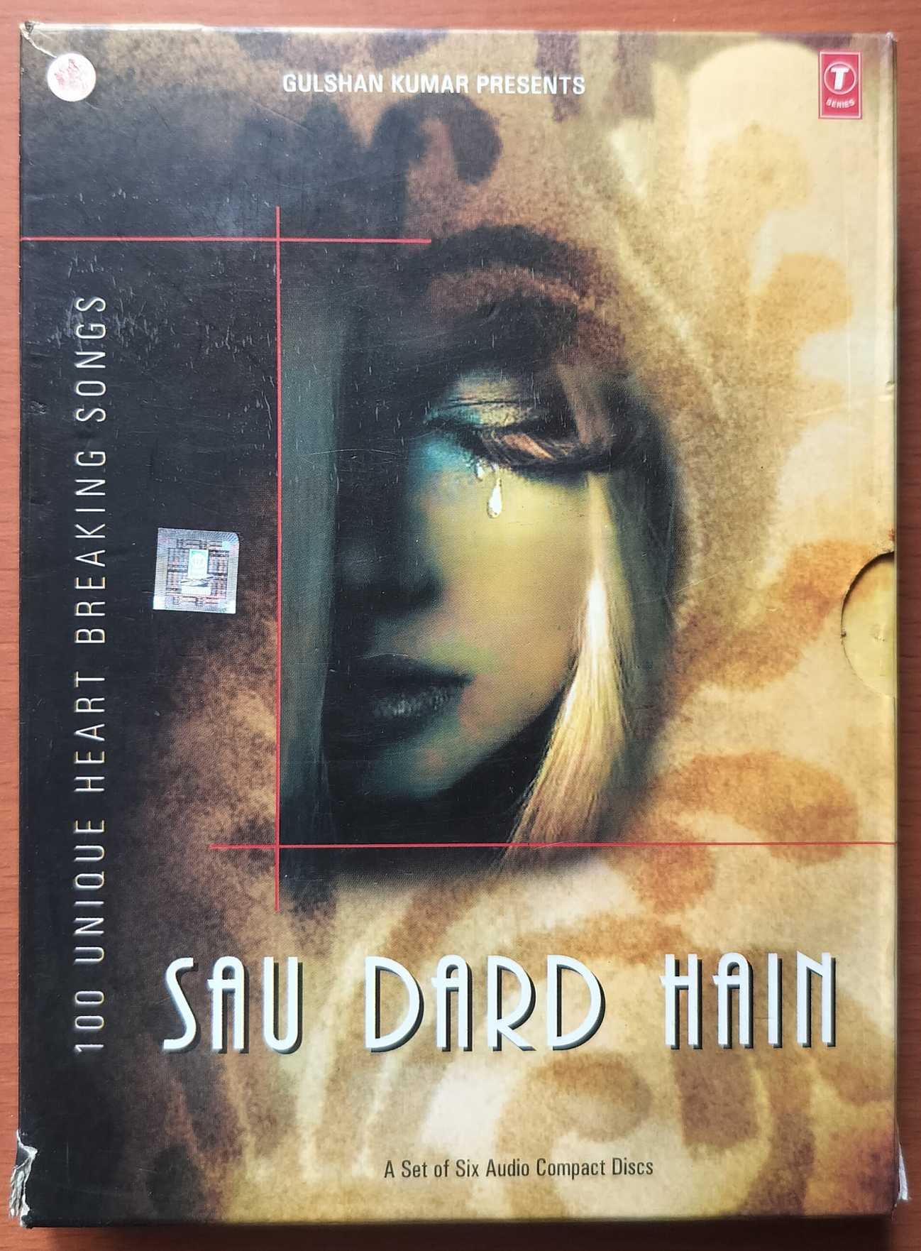 100 UNIQUE HEART BREAKING SONGS SAU DARD HAIN - Hindi 6CD Pack Audio Cd