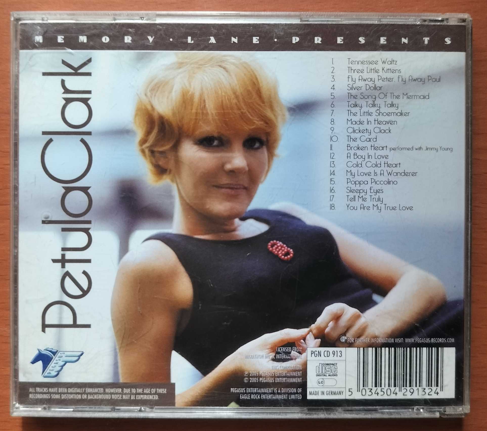 PENTULA CLARK TENNESSEE WALTZ - Imported Pop Album Audio Cd - Image 3