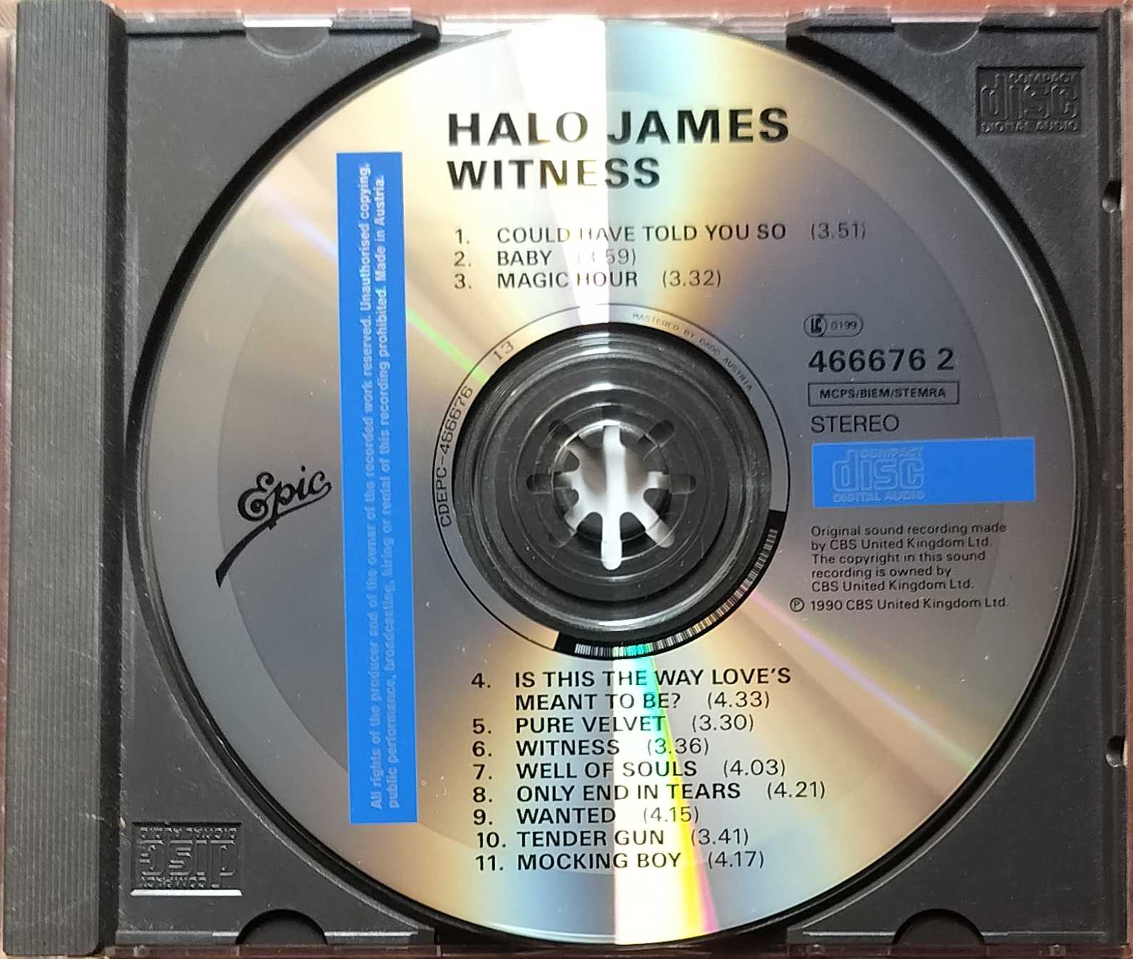 HALO JAMES WITNESS - Imported Pop Album Audio Cd - Image 2