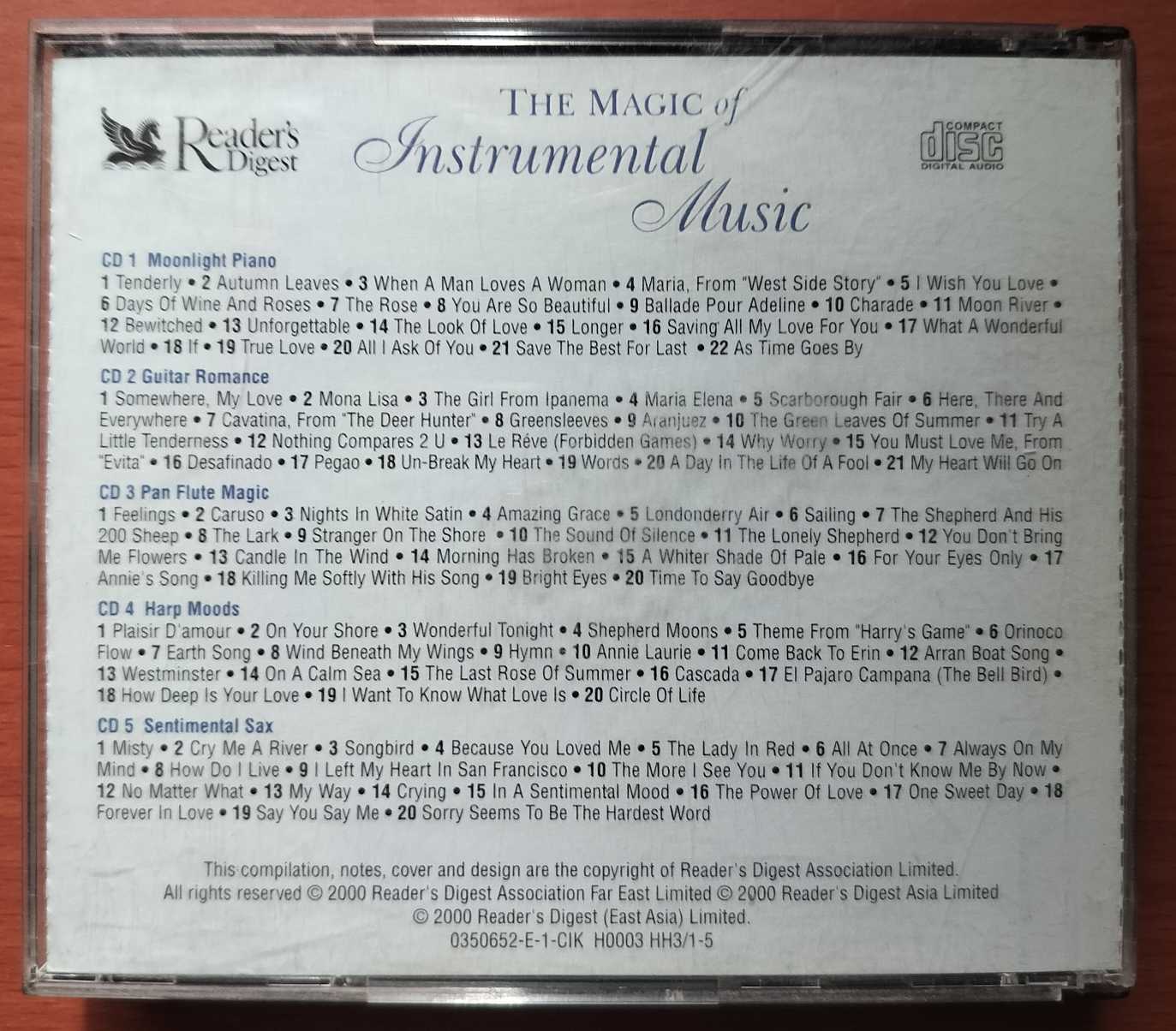 THE MAGIC OF INSTRUMENTAL MUSIC - Compilation Instrumental 5CD Pack Audio Cd - Image 5